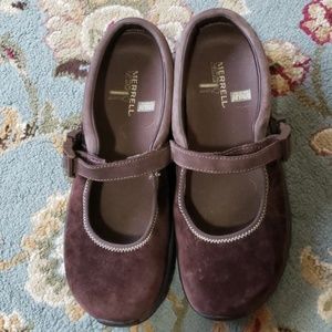 Womens Merrell Suede Slip On Shoes
